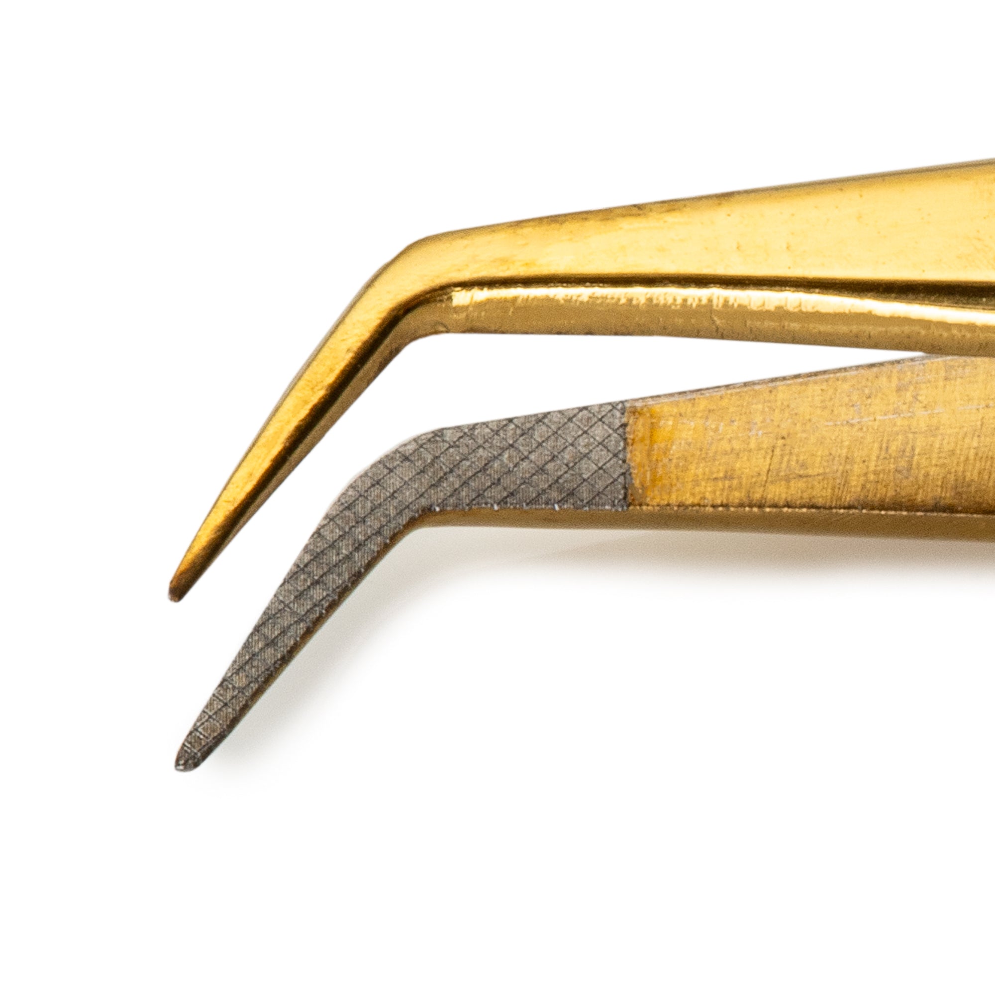 Fiber tip volume lash tweezers