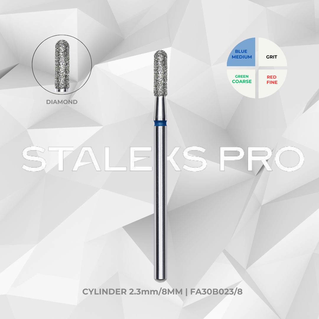 Medium grit e-file drill bits for cuticle and callus work