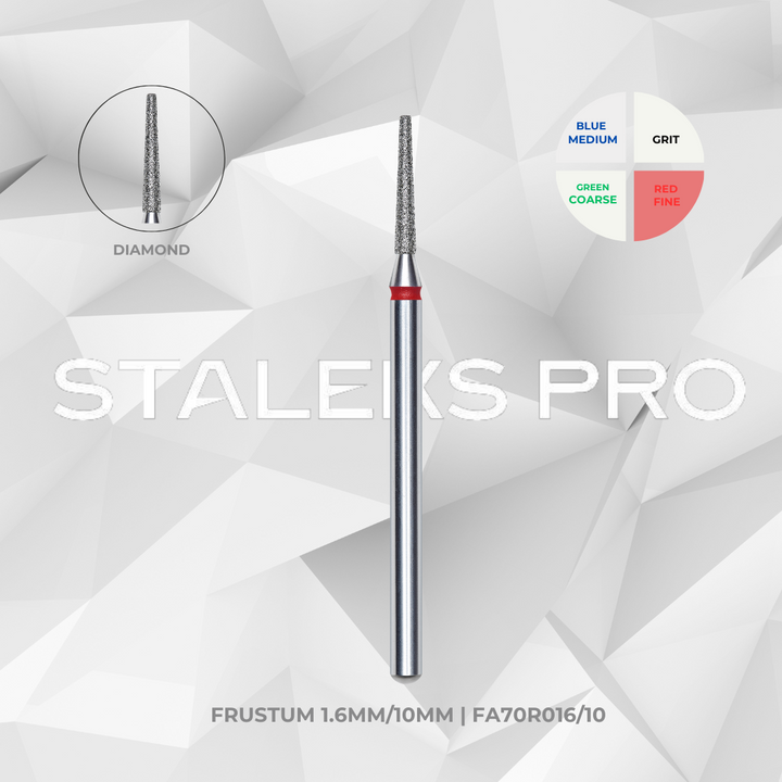 Staleks PRO Diamond Dril Bit | FRUSTUM | 1.6/10 mm & 1.8/8mm | FA70_016/10 | FA70_018/8