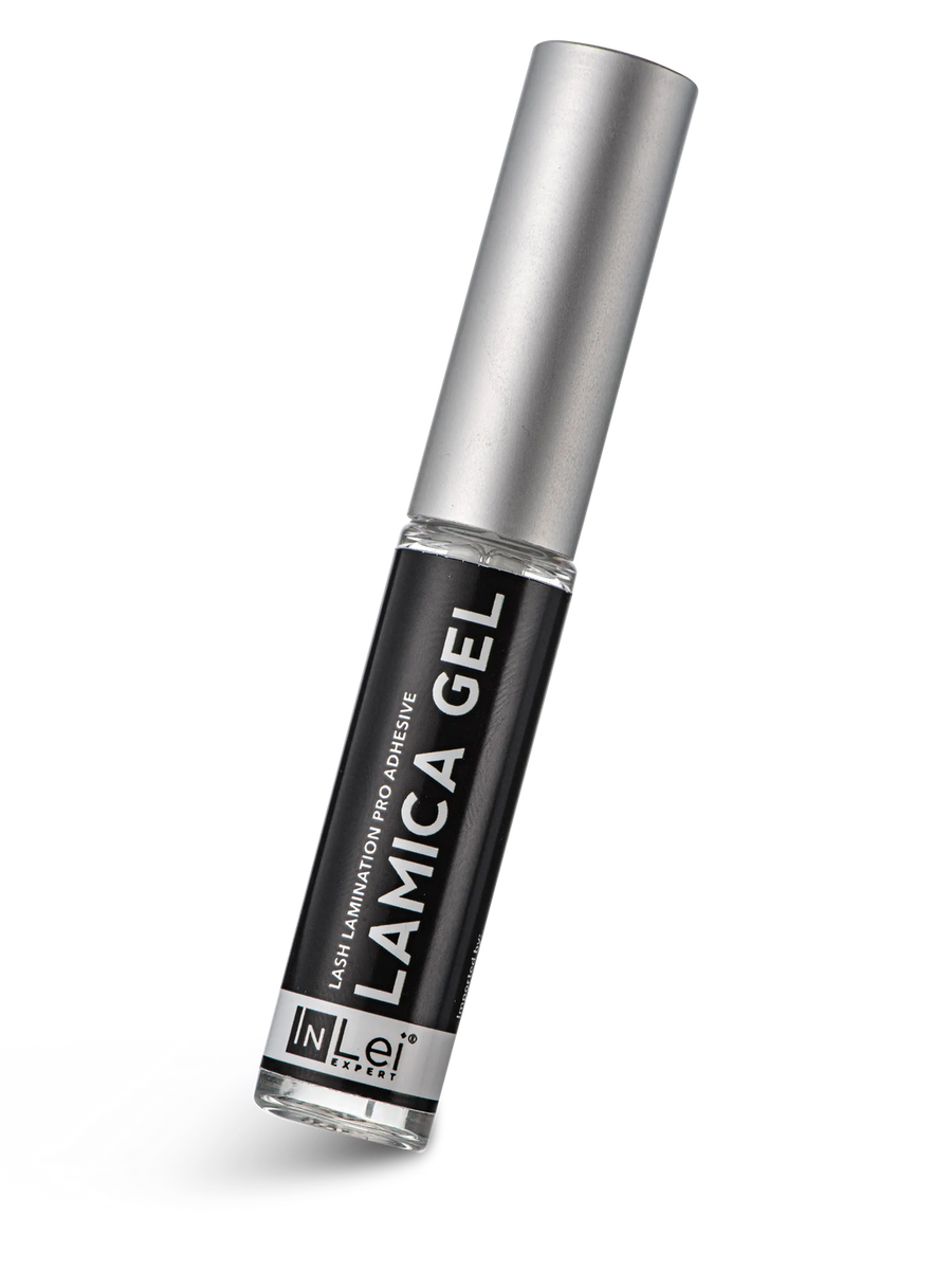 A bottle of InLei LamiCa GEL lash filler / lift adhesive 5ml
