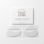 UV protective eye patches for UV lash glue curing systems