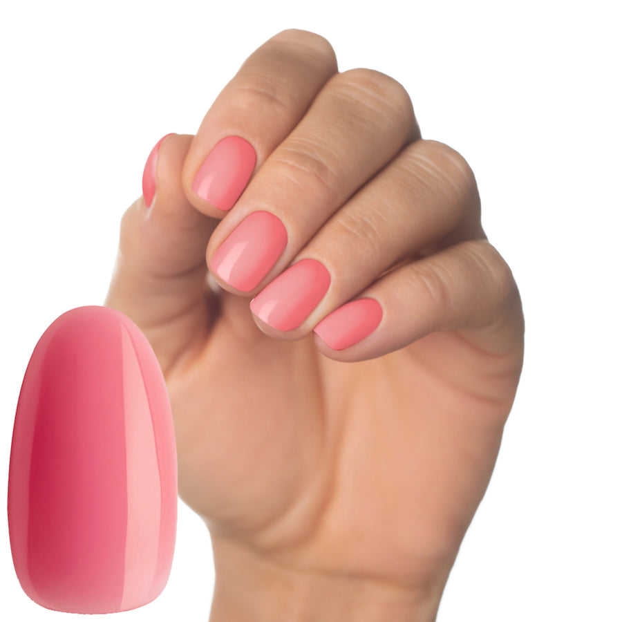 Luminary Love bright pink builder gel bottle – bold, semi-opaque pink Multi-Flex Gel for vibrant nail overlays and extensions