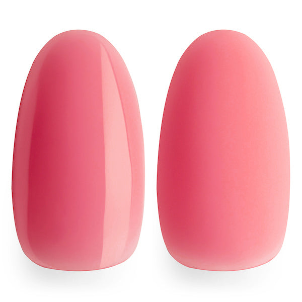 Matte or Shiny top coat for Luminary Love bright pink builder gel bottle – bold, semi-opaque pink Multi-Flex Gel for vibrant nail overlays and extensions