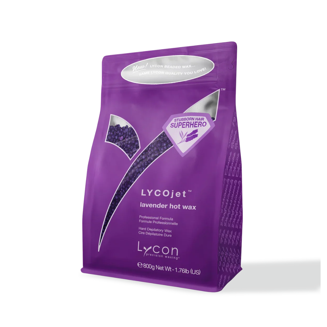 Lycon® Lycojet Lavender Beaded Hard Wax | Stripless Wax for Coarse & Stubborn Hair