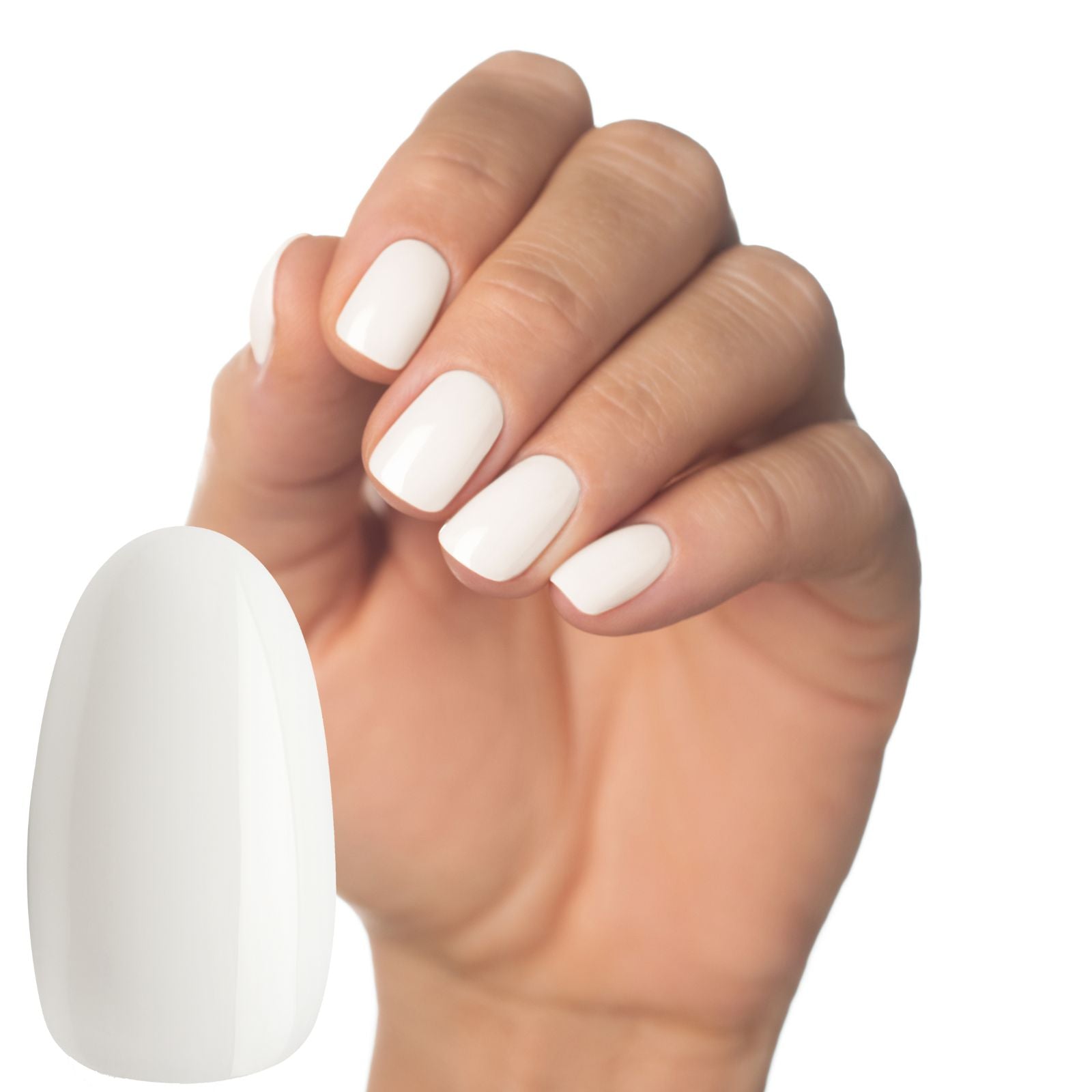 Luminary Presence milky white builder gel bottle – Soft white base gel for overlays and bridal nails