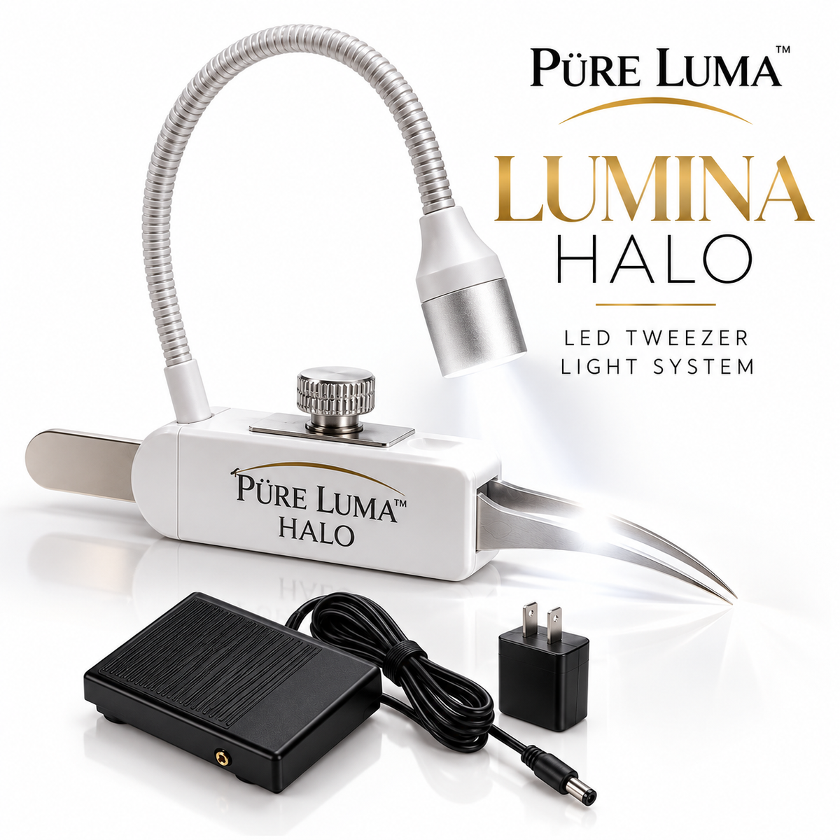 PüRE Luma™ LUMINA Halo LED Tweezer System | FREE UV/LED Course