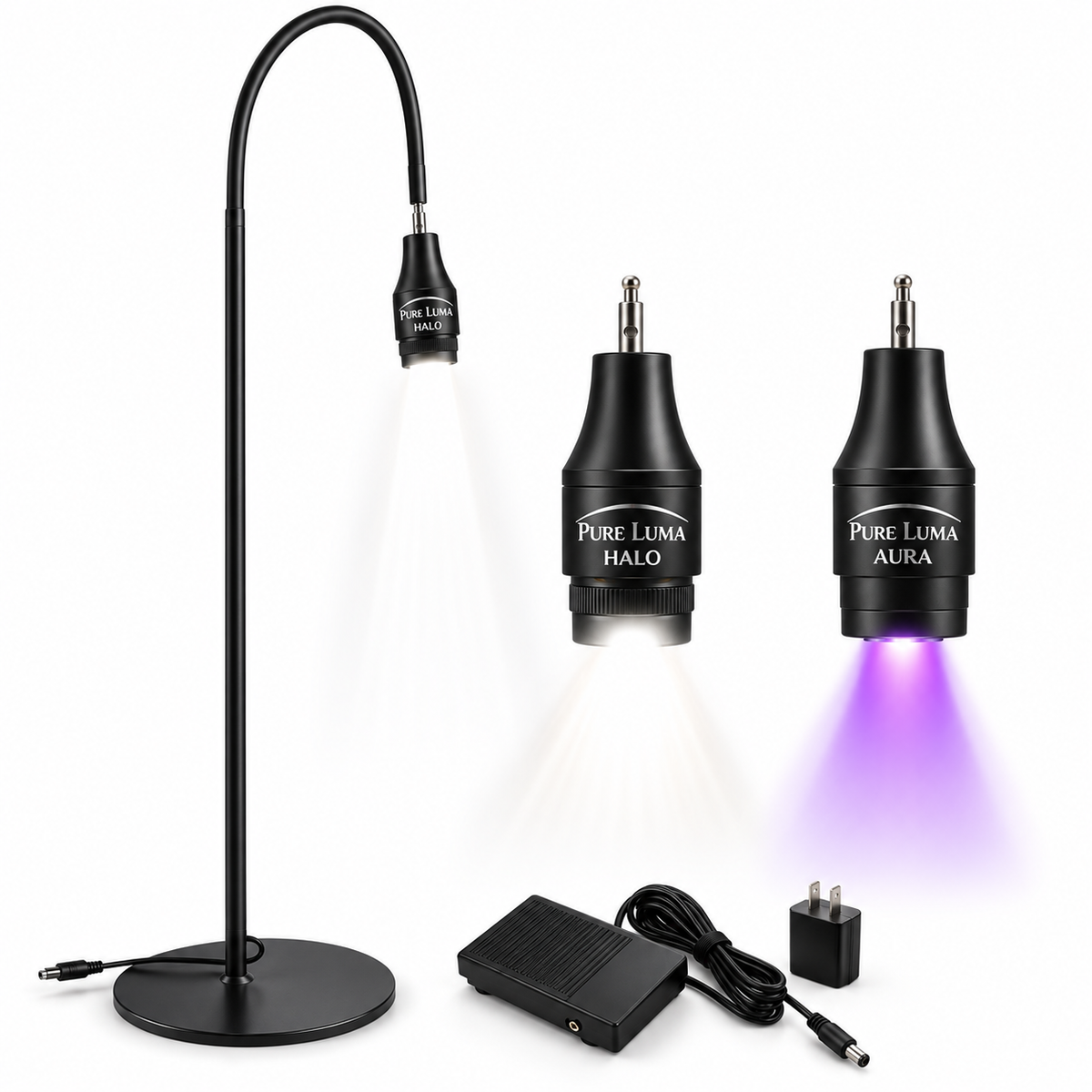 PüRE Luma™ SOLA Hybrid UV/LED Floor Light System | Aura UV + Halo LED | FREE Course