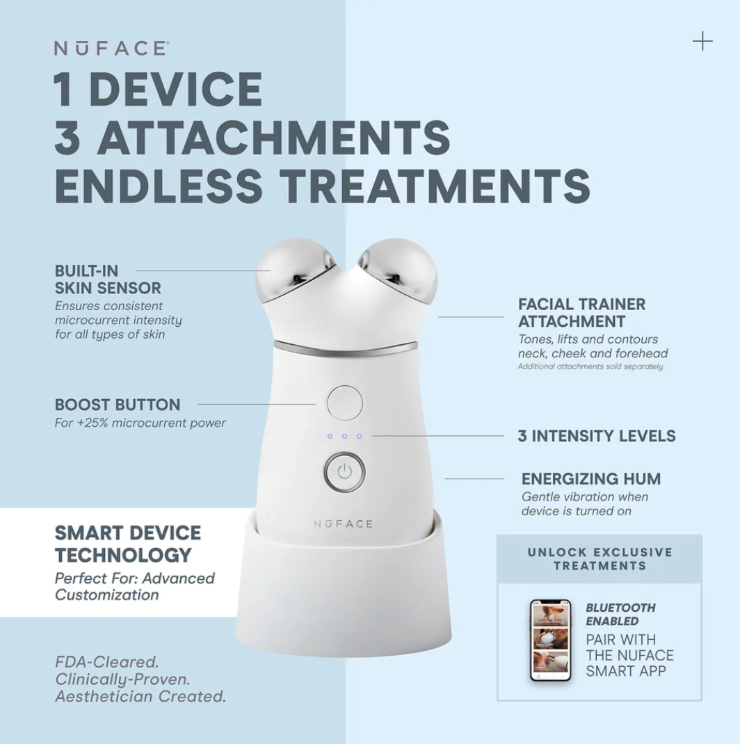 NuFace® TRINITY + Starter Kit | Smart Advanced Facial Toning Kit