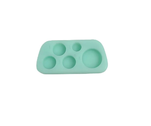 Silicone lash lift palette with 5 wells for organizing lash and brow lamination solutions