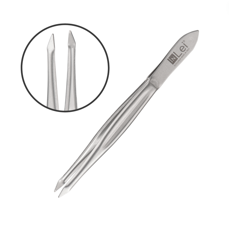InLei Crab Tip Tweezers for precision eyebrow shaping