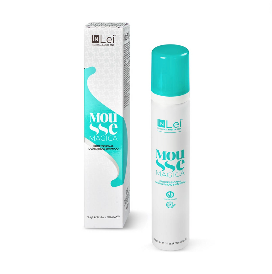 InLei Mousse Magica – Professional Lash & Brow Shampoo, 100ml, Vegan, pH-balanced cleanser