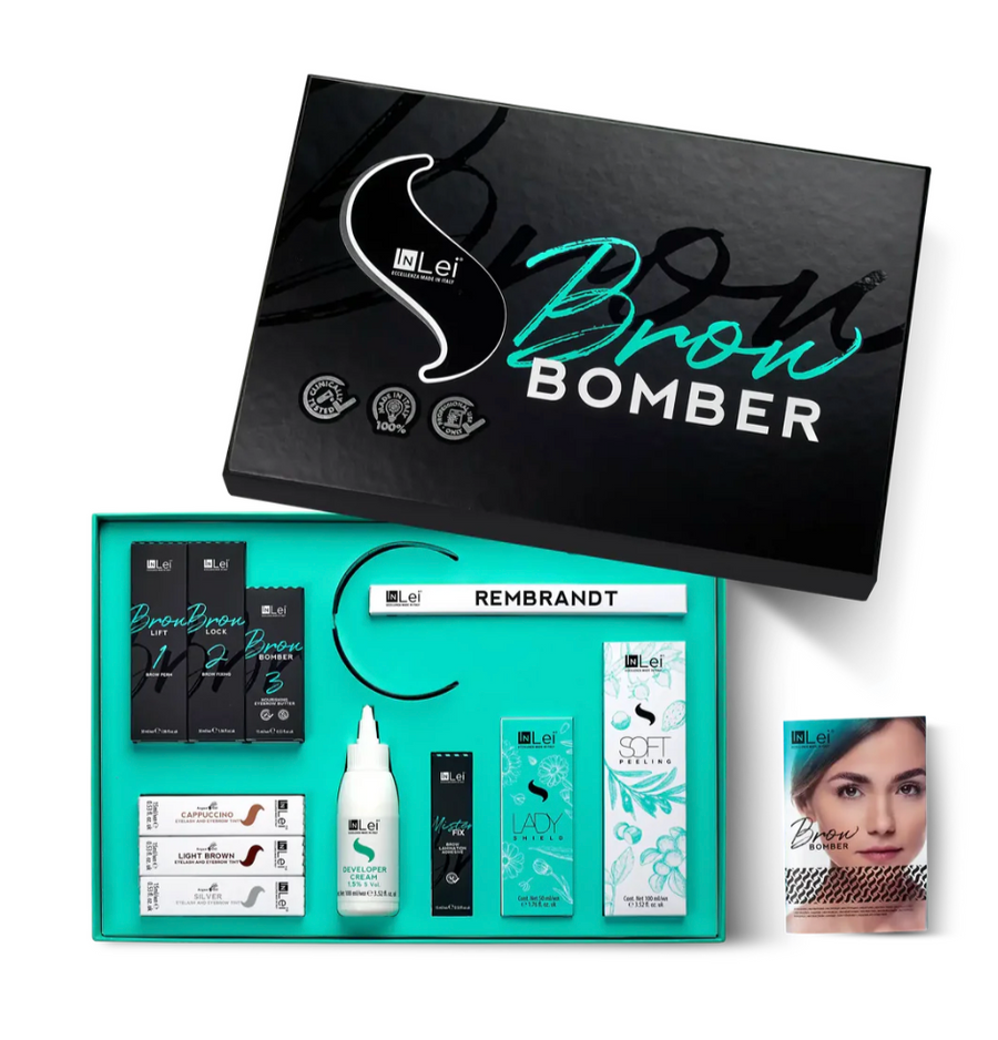 InLei Brow Bomber Kit full professional eyebrow lamination system with tints and tools