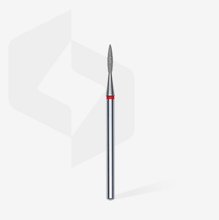 Staleks PRO Diamond Drill Bit | Flame RED |  1.6 mm/8 mm | FINE