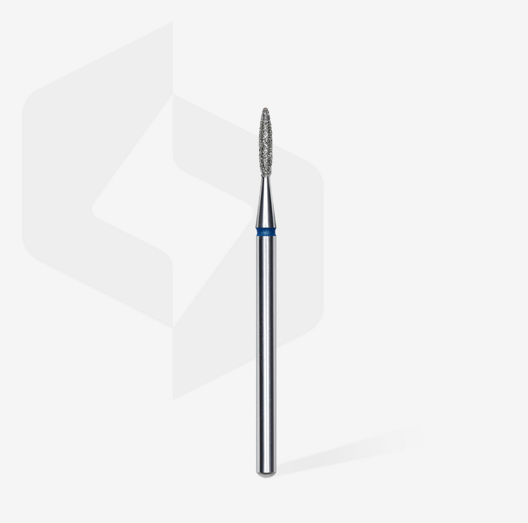 Staleks PRO Diamond Drill Bit | Flame BLUE |  1.6 mm/8 mm | MEDIUM