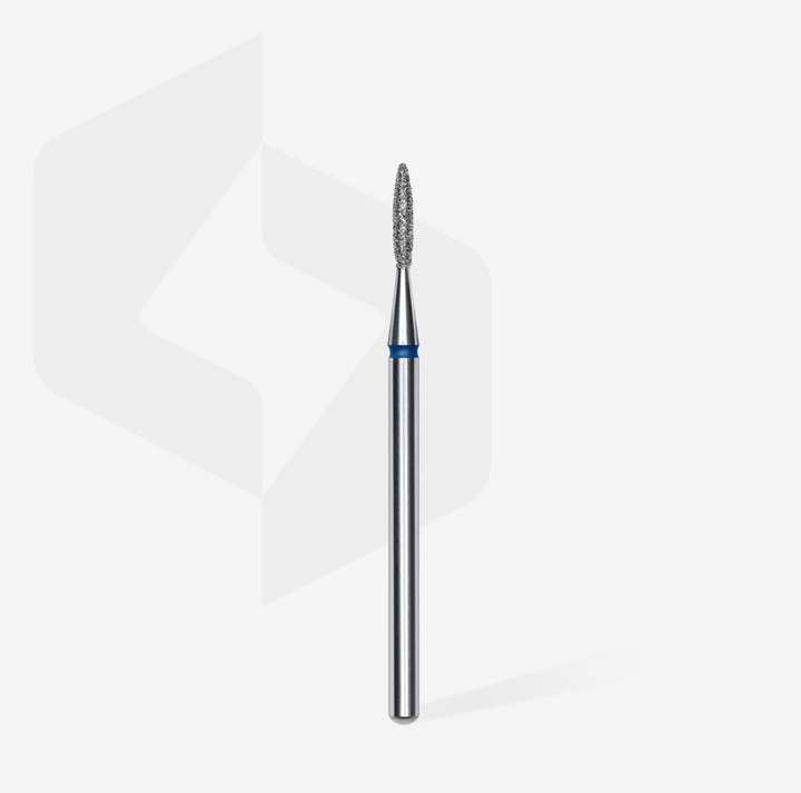 Staleks PRO Diamond Drill Bit | Flame BLUE |  1.6 mm/8 mm | MEDIUM