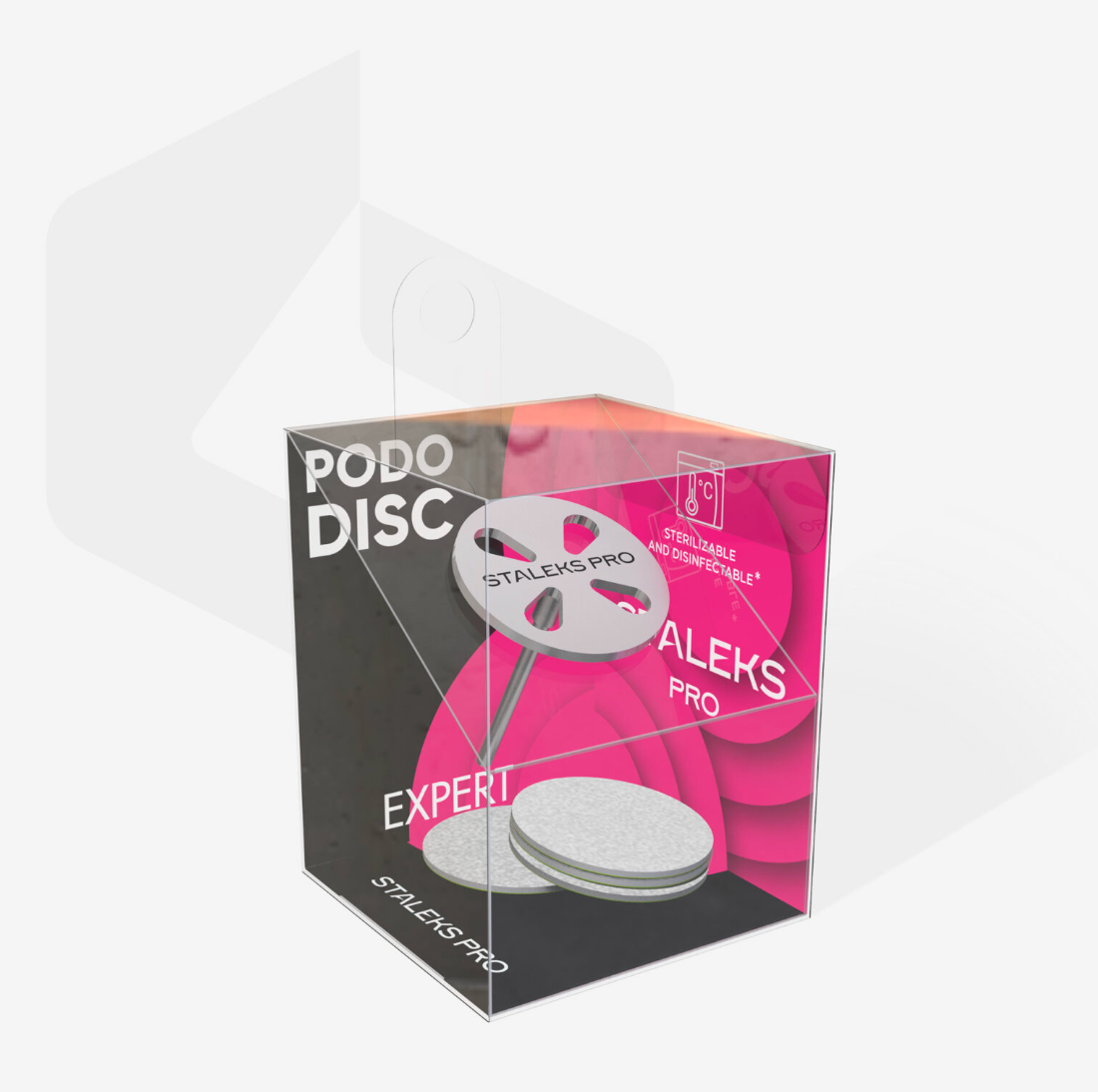 Staleks Pododisc PRO M 20mm | 180 Grit Set | 5-Pack + Metal Disc