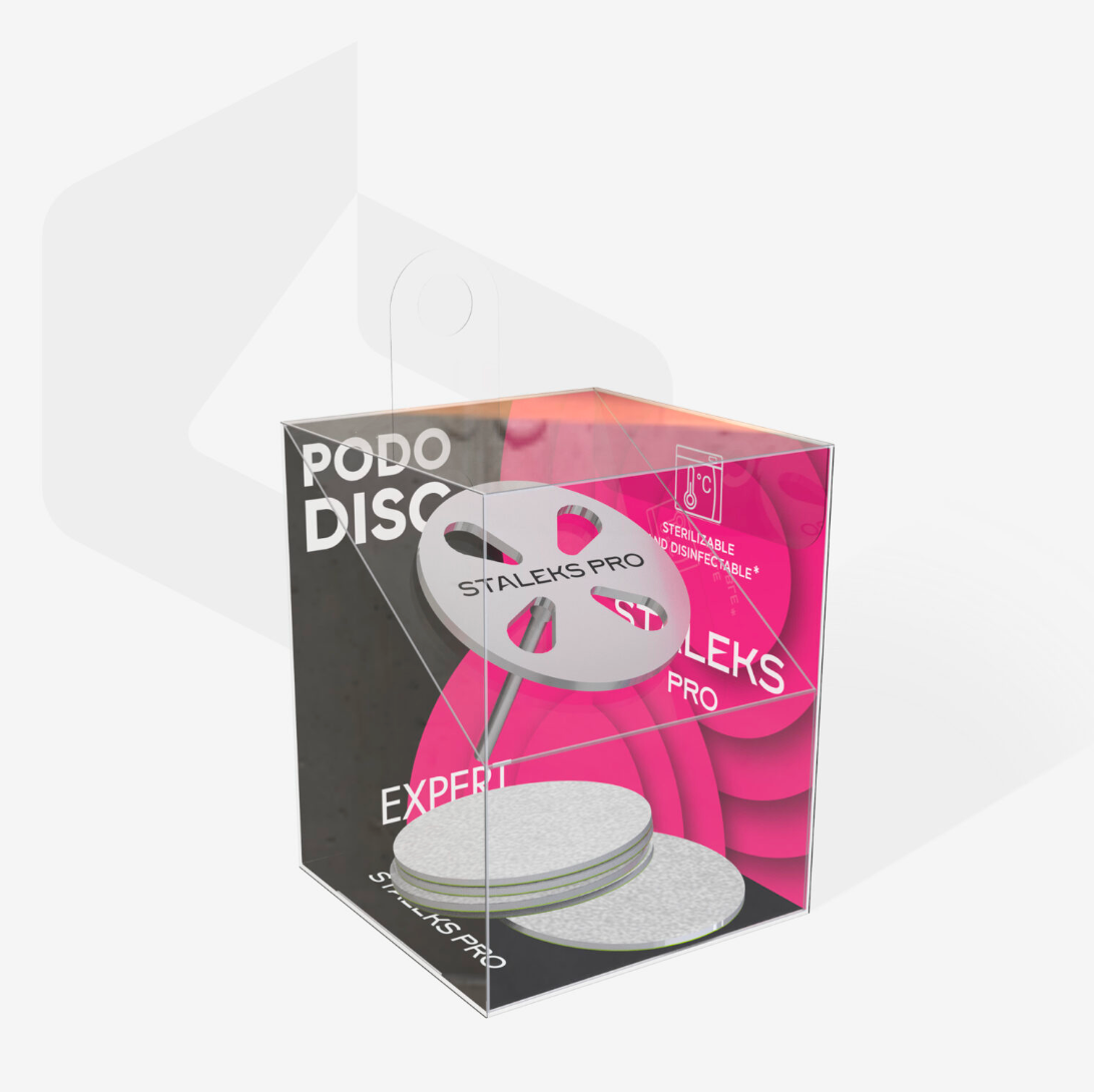 Staleks Pododisc PRO L 25mm | 180 Grit Set | 5-Pack + Metal Disc