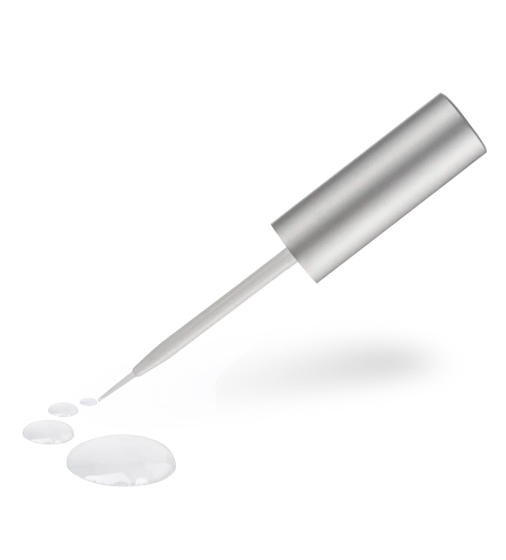 Close-up of LamiCa Gel brush for precise lash application