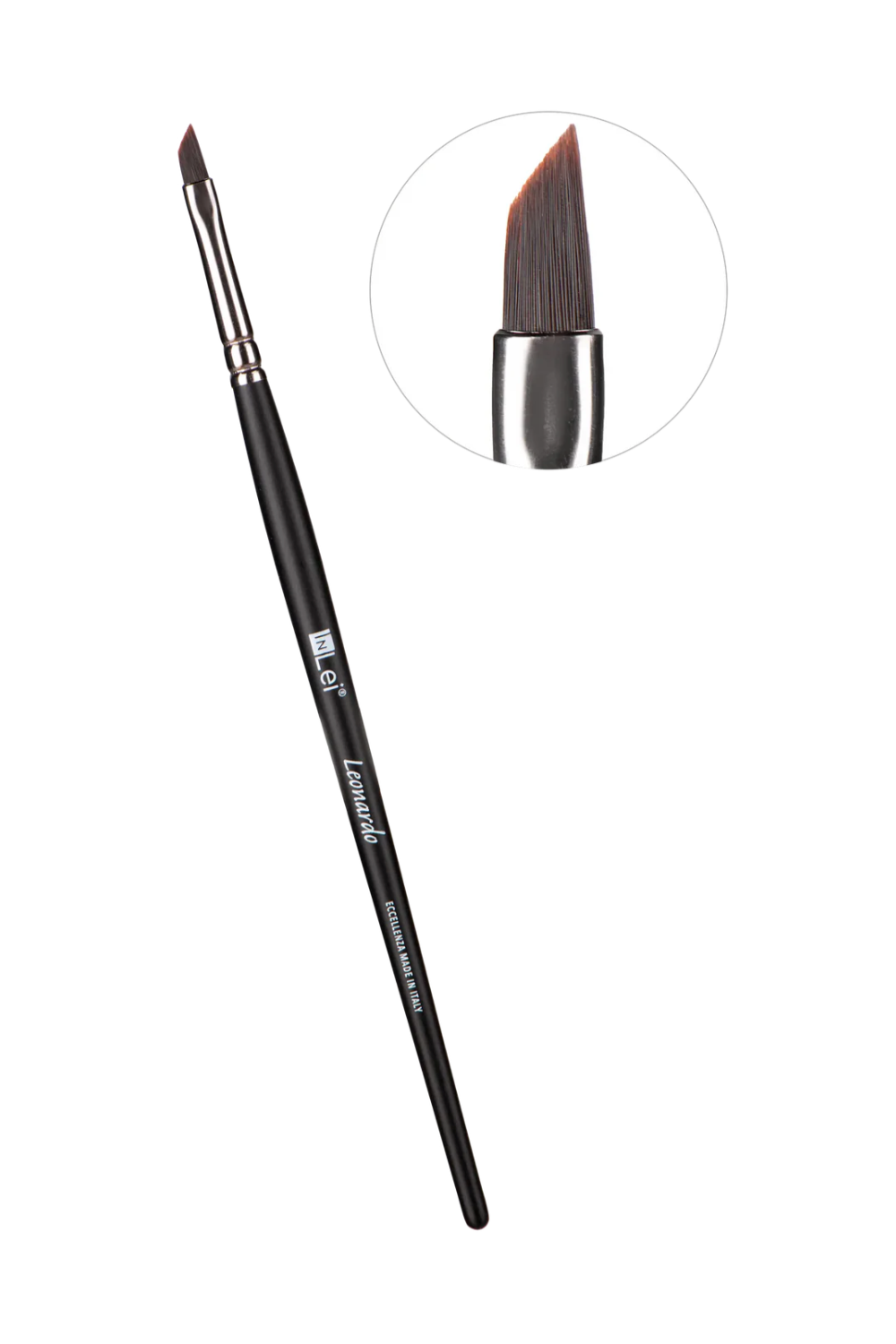 InLei Leonardo fine-tip angled brush for applying lash lift solutions