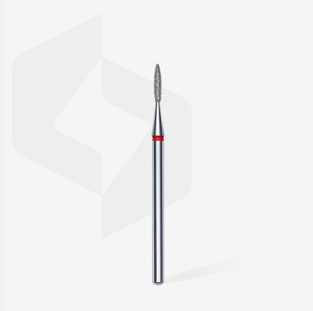 FA10R016/8 red notch e-file drill bit with flame shape
