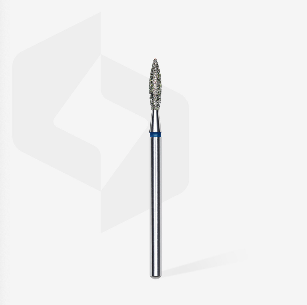 Staleks PRO Diamond Drill Bit | Flame BLUE |  2.3 mm/10 mm | MEDIUM | FA10B023/10