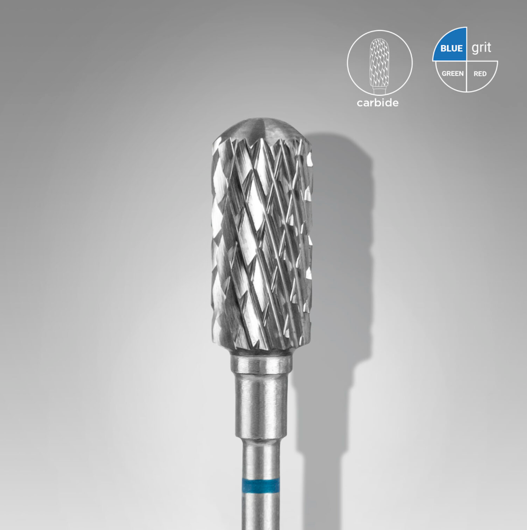 Staleks carbide safe cylinder bit for nail and foot care