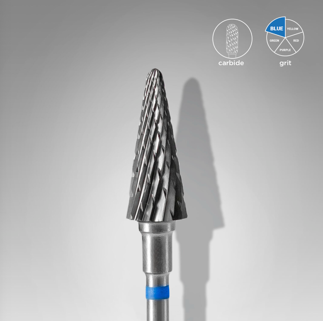 Staleks cone blue carbide drill bit for nail correction

