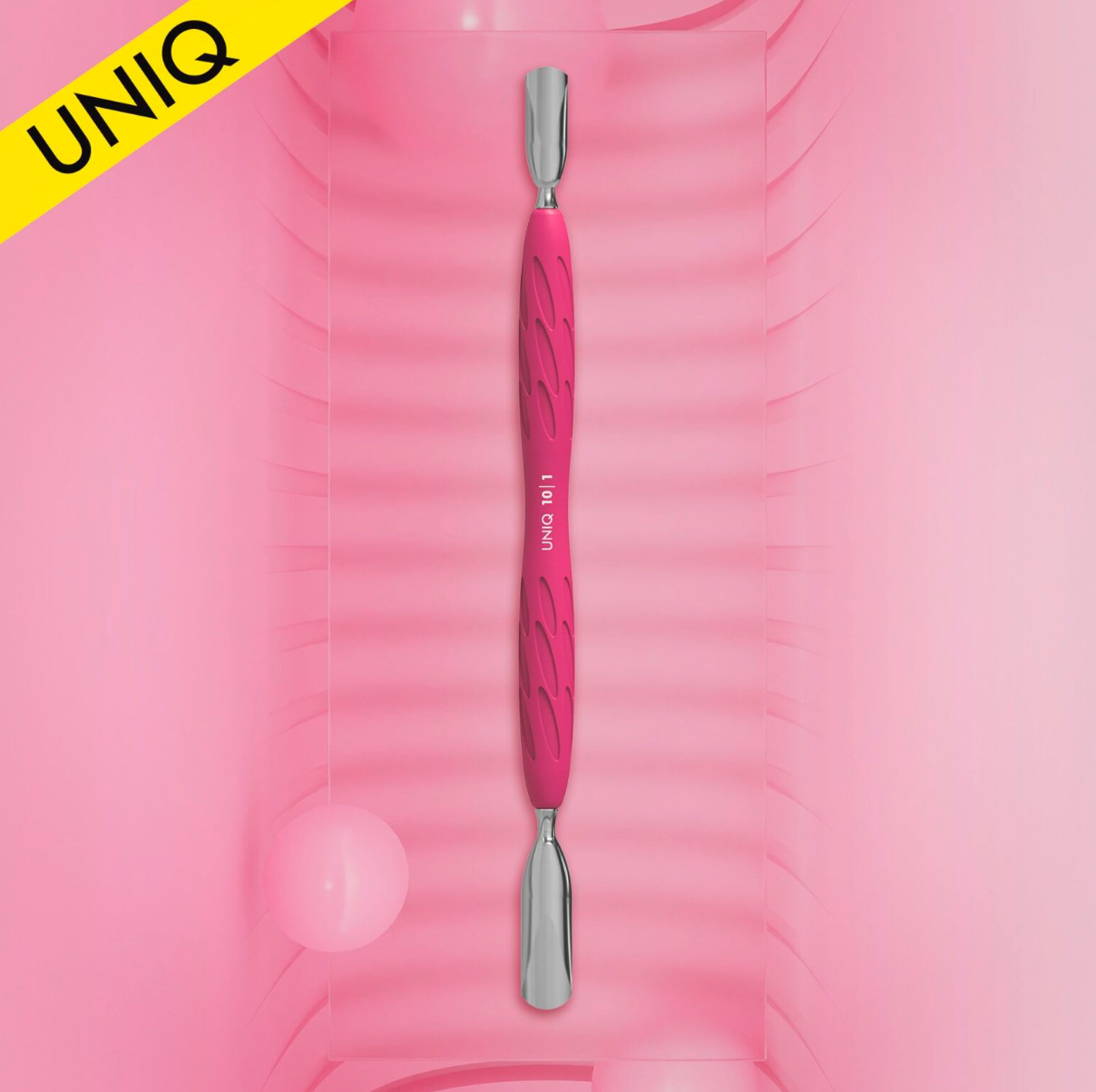 Staleks Pro Manicure pusher Gummy UNIQ 10 TYPE 1 | rounded wide & rounded narrow pusher