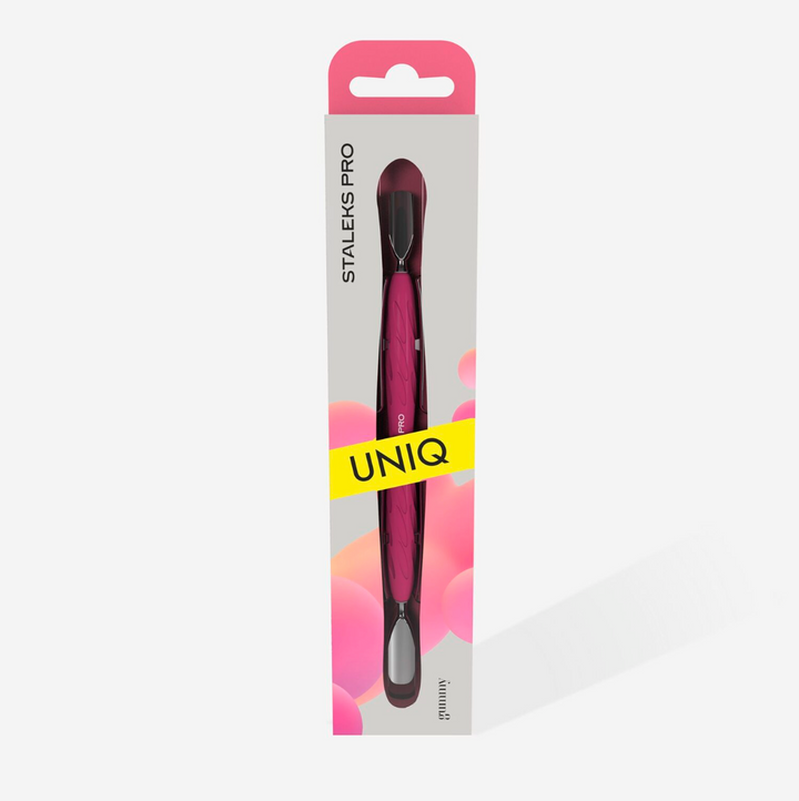 Staleks Pro Manicure pusher Gummy UNIQ 10 TYPE 1 | rounded wide & rounded narrow pusher