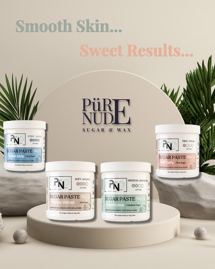 Pure Nude “Sweet Strip” – Strip Sugar Wax for Gentle Hair Removal | 35oz