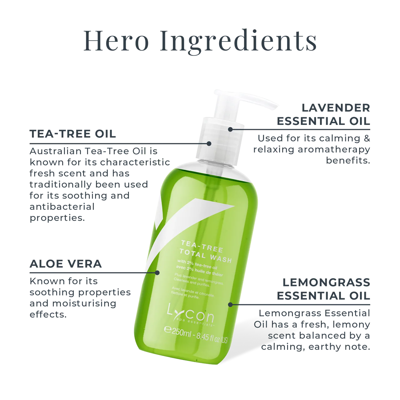 Professional Tea-Tree hand body and face wash