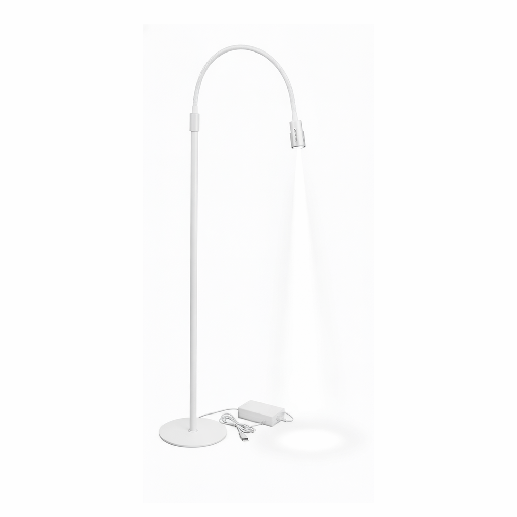 PüRE Luma™ Floor LED "Halo" Lash Lamp | White Base | White Light