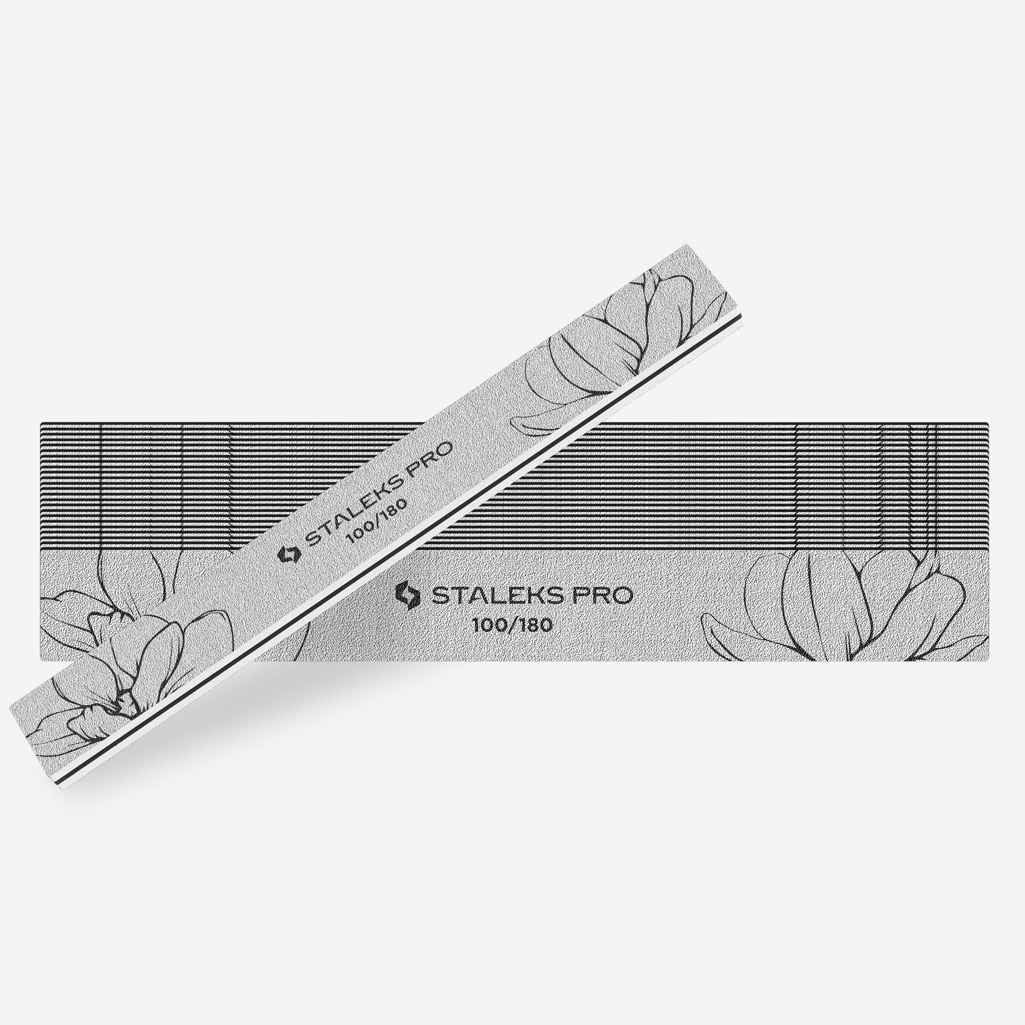 STALEKS PRO straight nail file 100 180 grit 25 pack