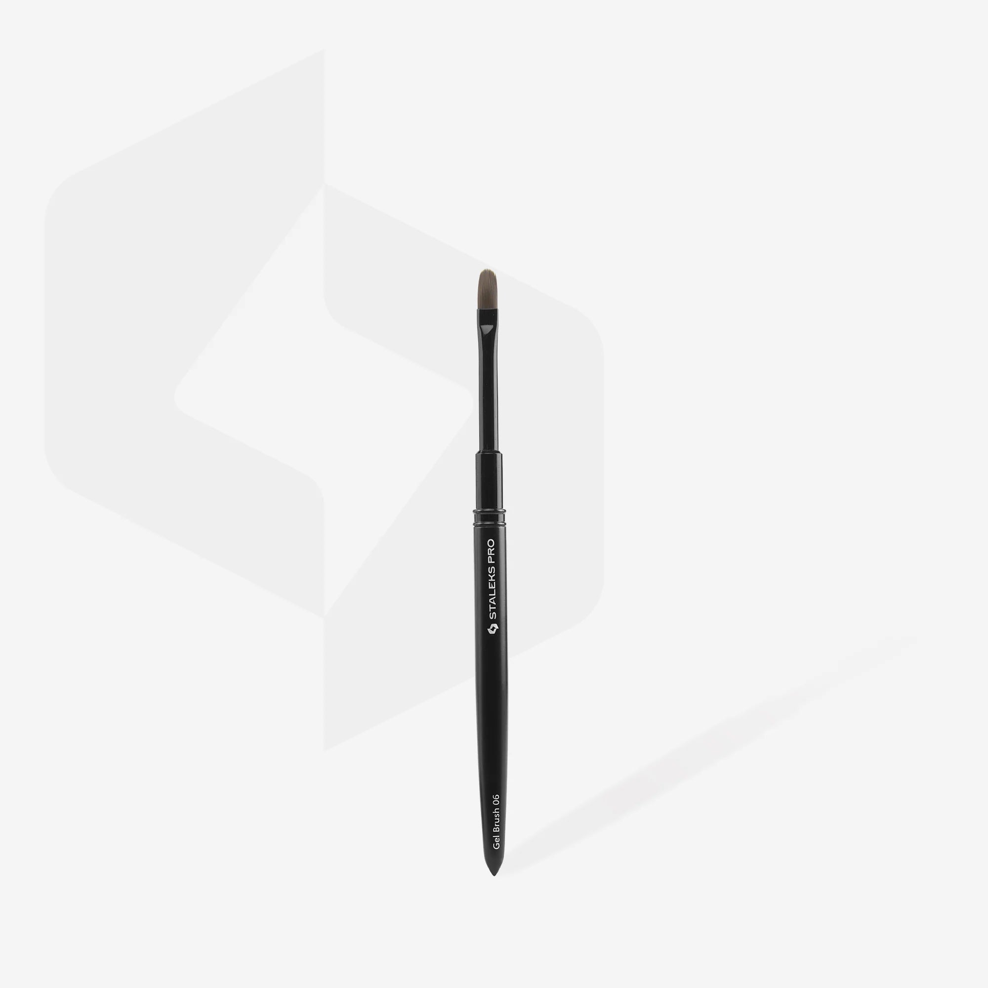 STALEKS PRO oval gel brush 6mm x 11mm for builder gel