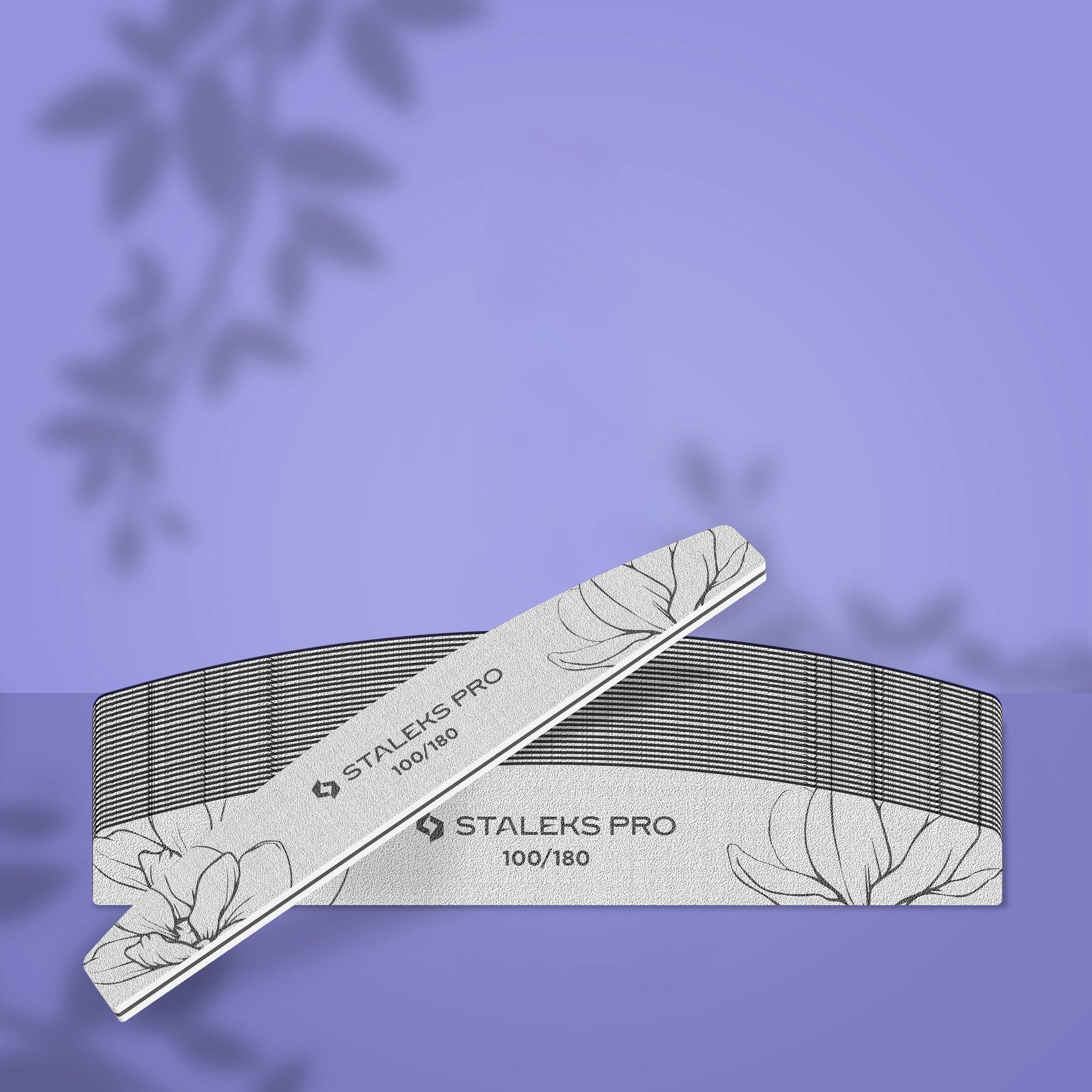 STALEKS PRO crescent nail file 100 180 grit 25 pack