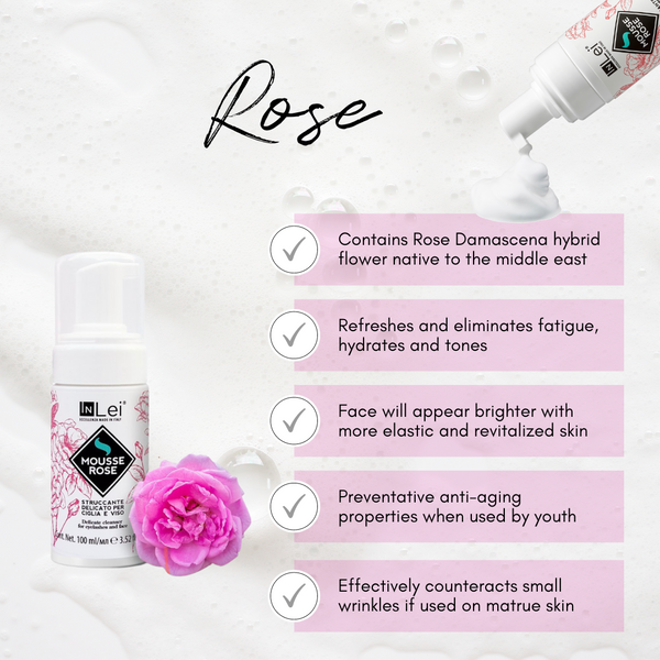 InLei® Mousse nettoyante pour les sourcils, les cils et le visage (Rose)