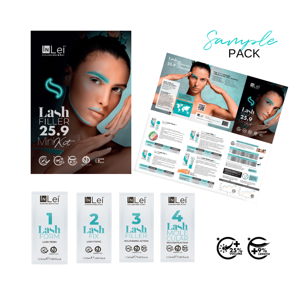 nLei Lash Filler 25.9 Sample Kit – 4-step vegan lash lift trial pack