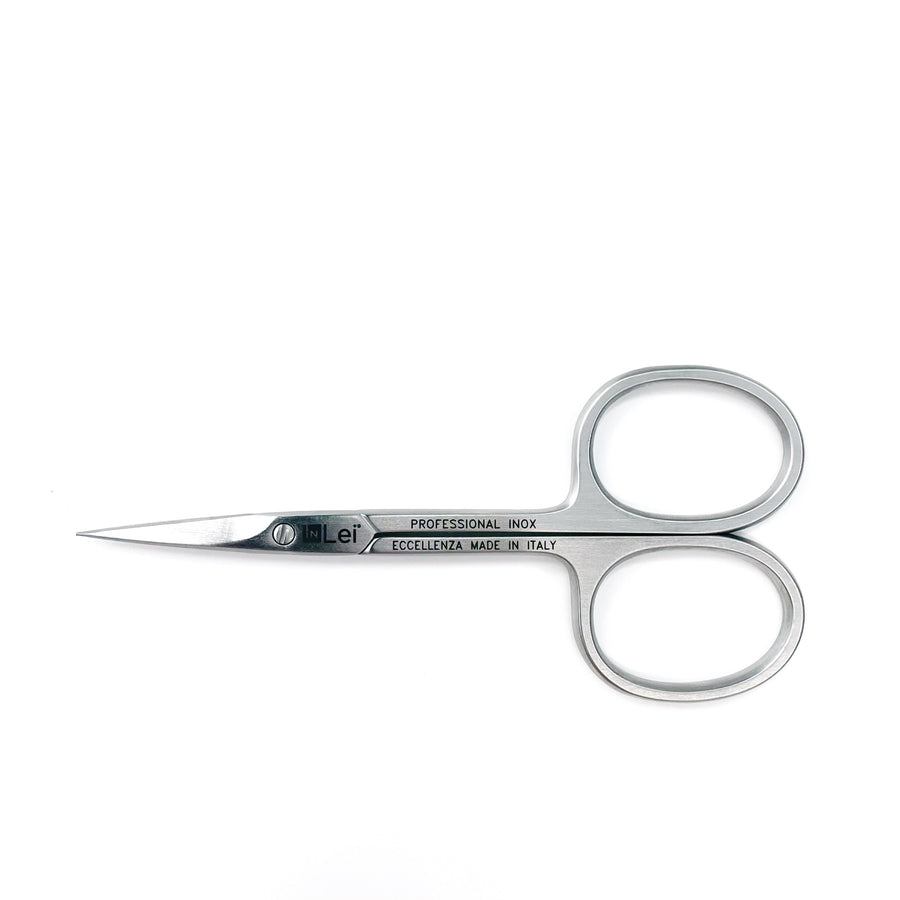 InLei Straight Pointed Scissors for professional lash and brow treatments