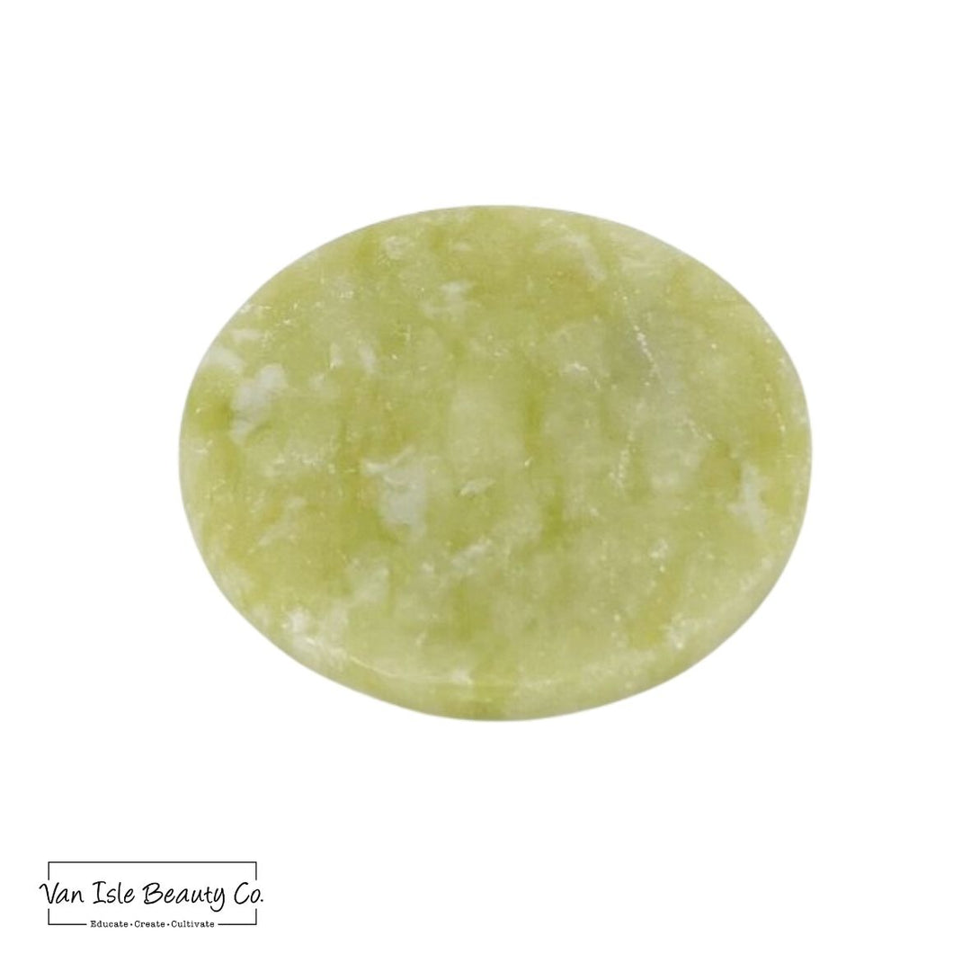 Jade stone for lash extension adhesive
