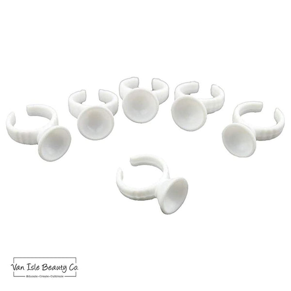 Disposable Pigment or Adhesive Ring Cups | 100 PCS