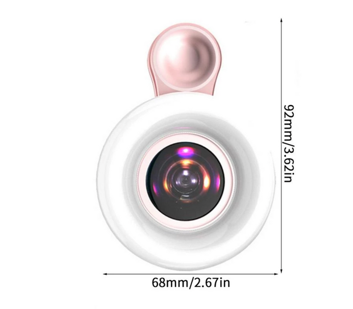 Macro Lens w/LED Light | Phone Clip
