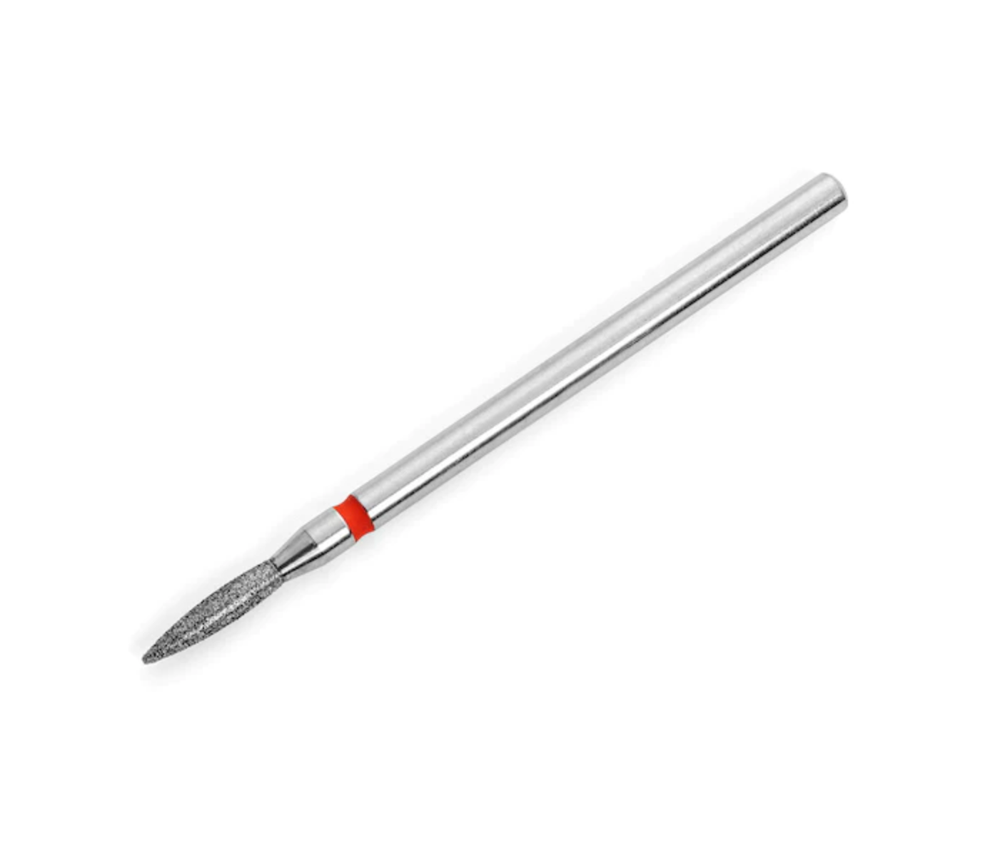 Diamond flame cuticle bit for e-file manicures and Luminary gel prep