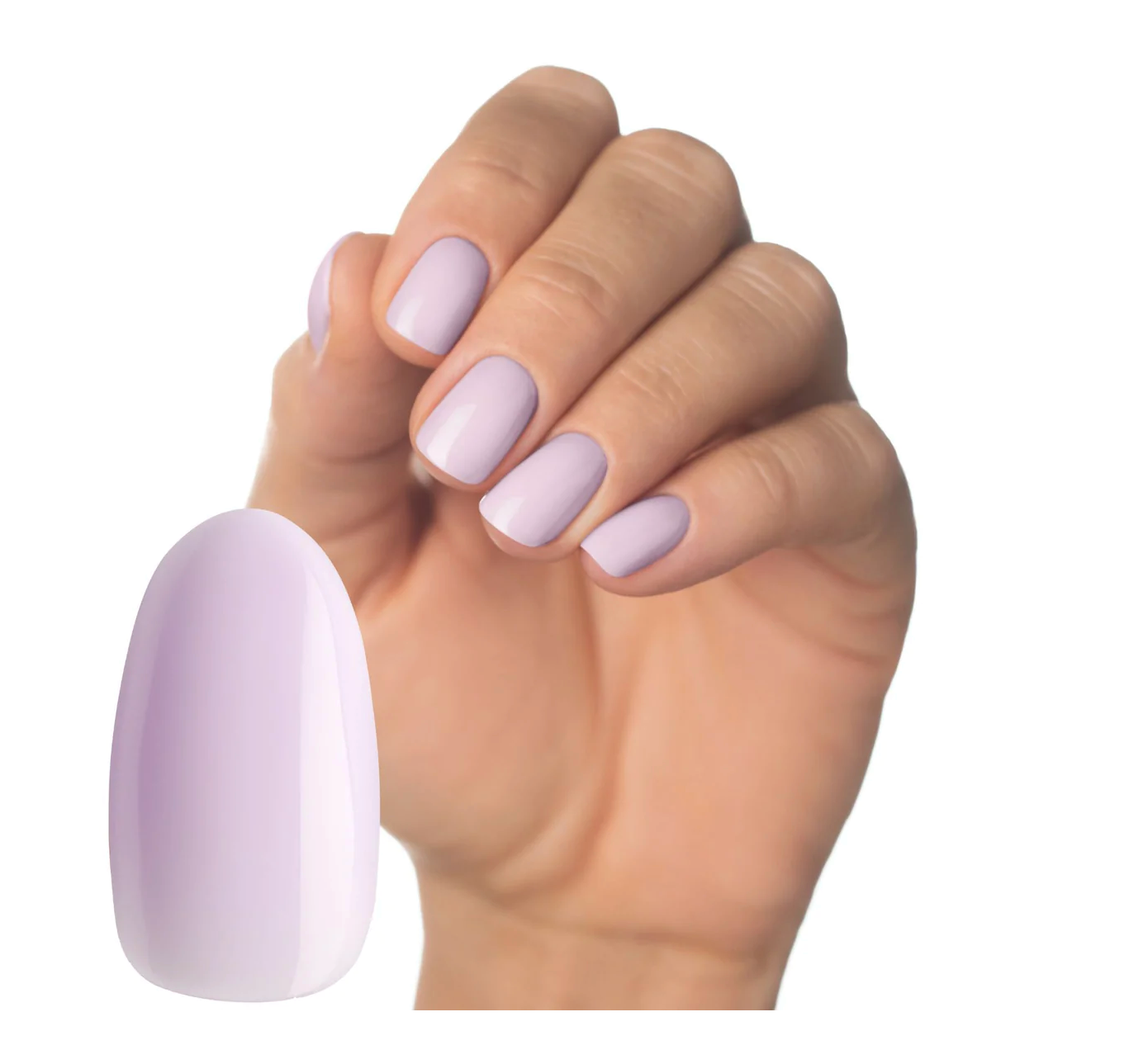 Luminary Inspire lavender gel polish bottle – Builder gel for calm, elegant nail designs