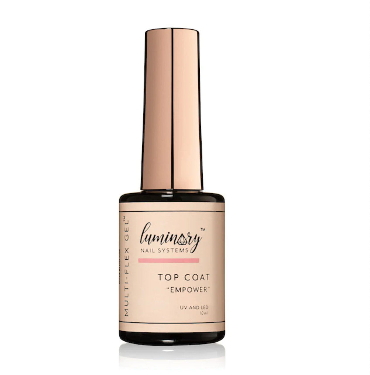 Luminary High Shine Top Coat Empower – no-wipe vegan gel top coat with ultra-glossy finish