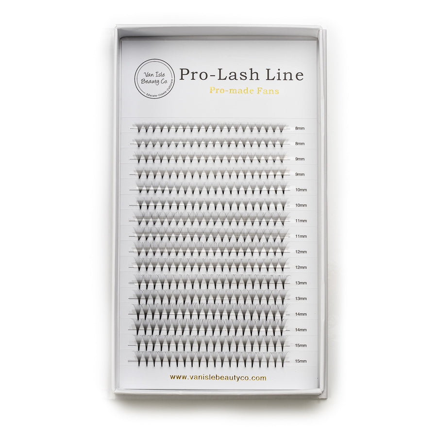 12D Pre-Made Volume Lash Fans XL Tray in C & D Curl