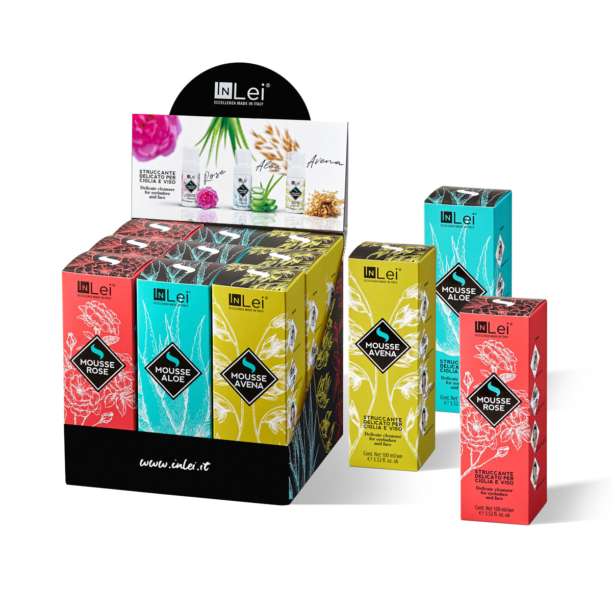 InLei® Mousse nettoyante pour les sourcils, les cils et le visage (Aloe)