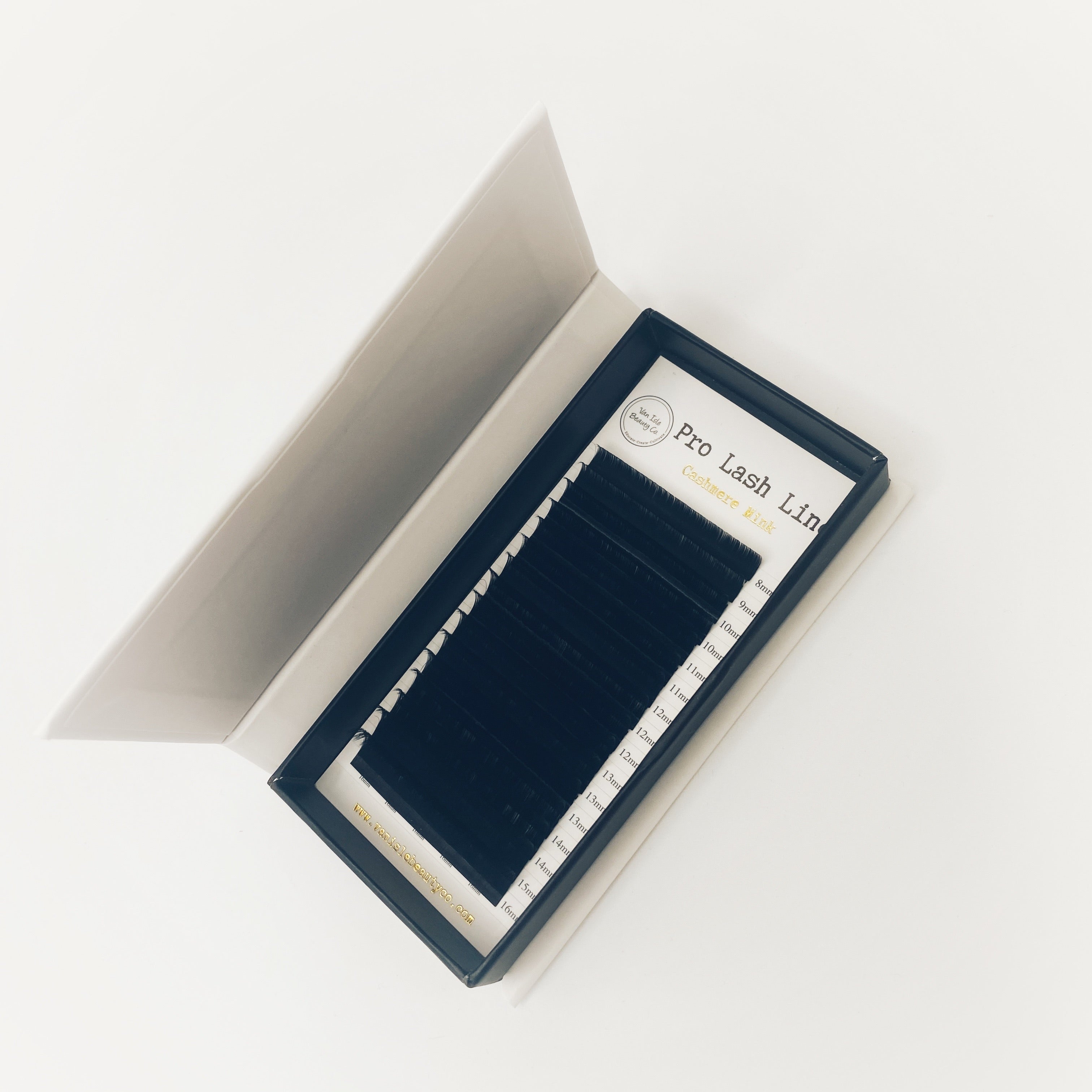 C Curl .03mm Cashmere Mink Lash Tray with 16 Lines