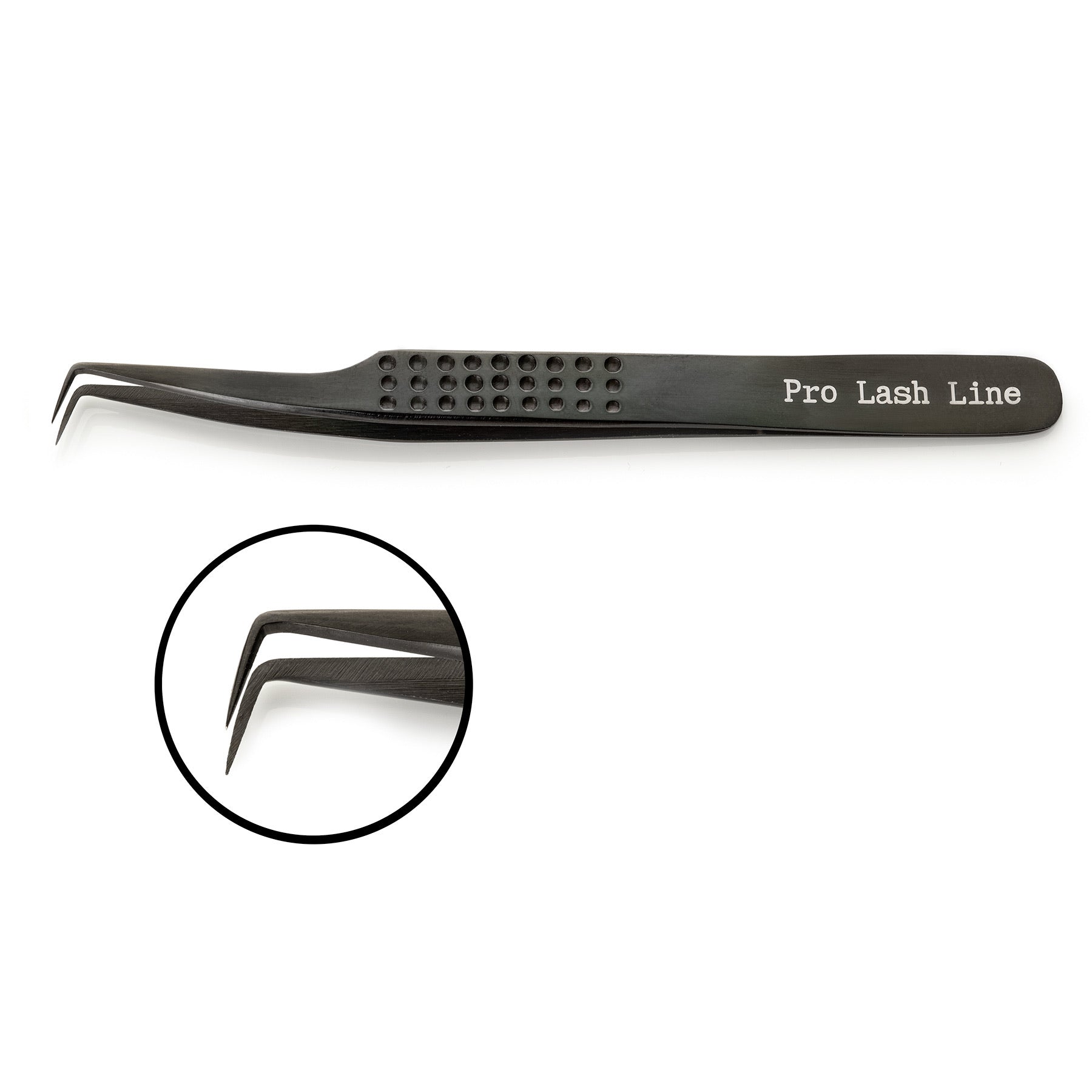 Pince à cils plate en forme de L Fidji - Pointe 7 mm