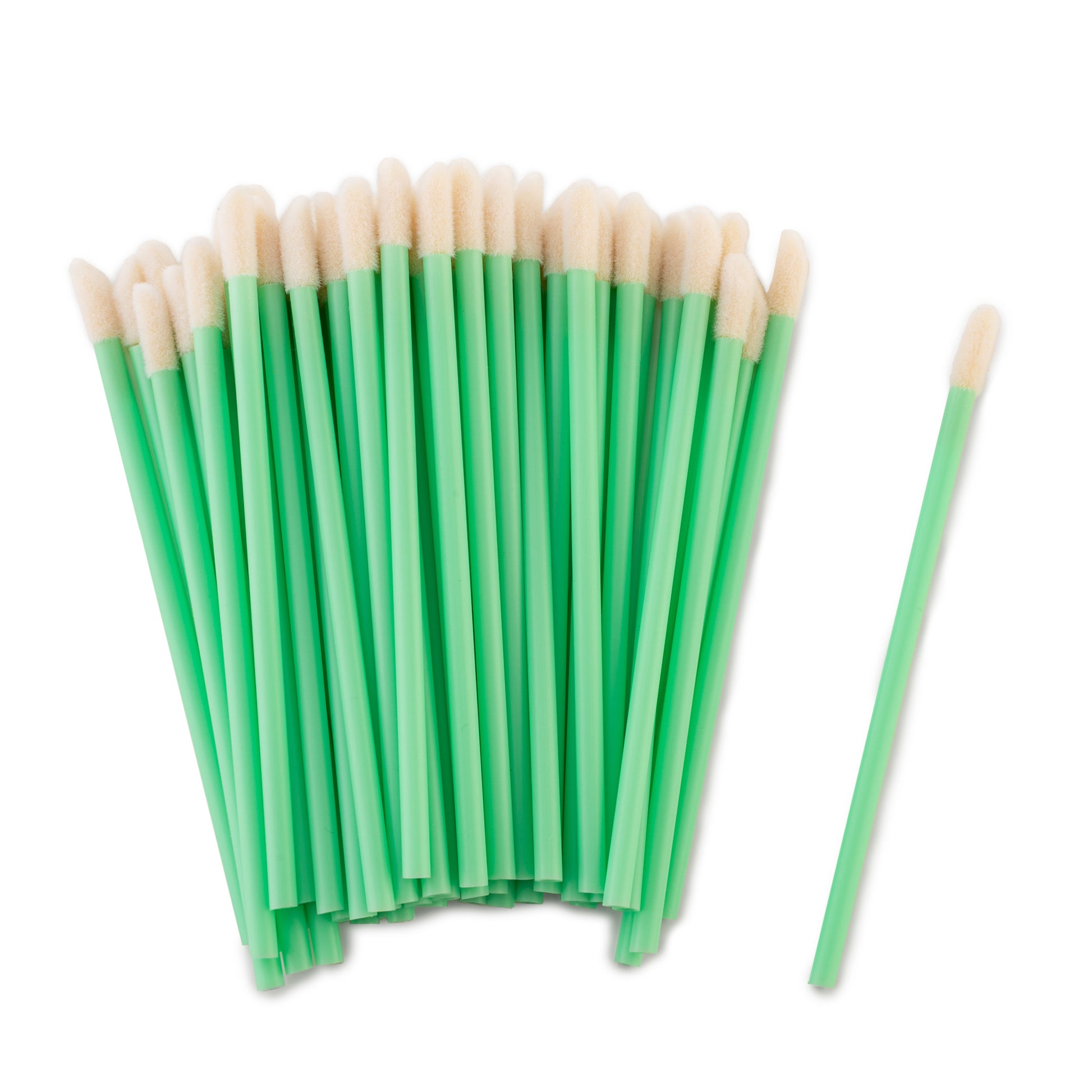Tiffany green lint free slanted applicators