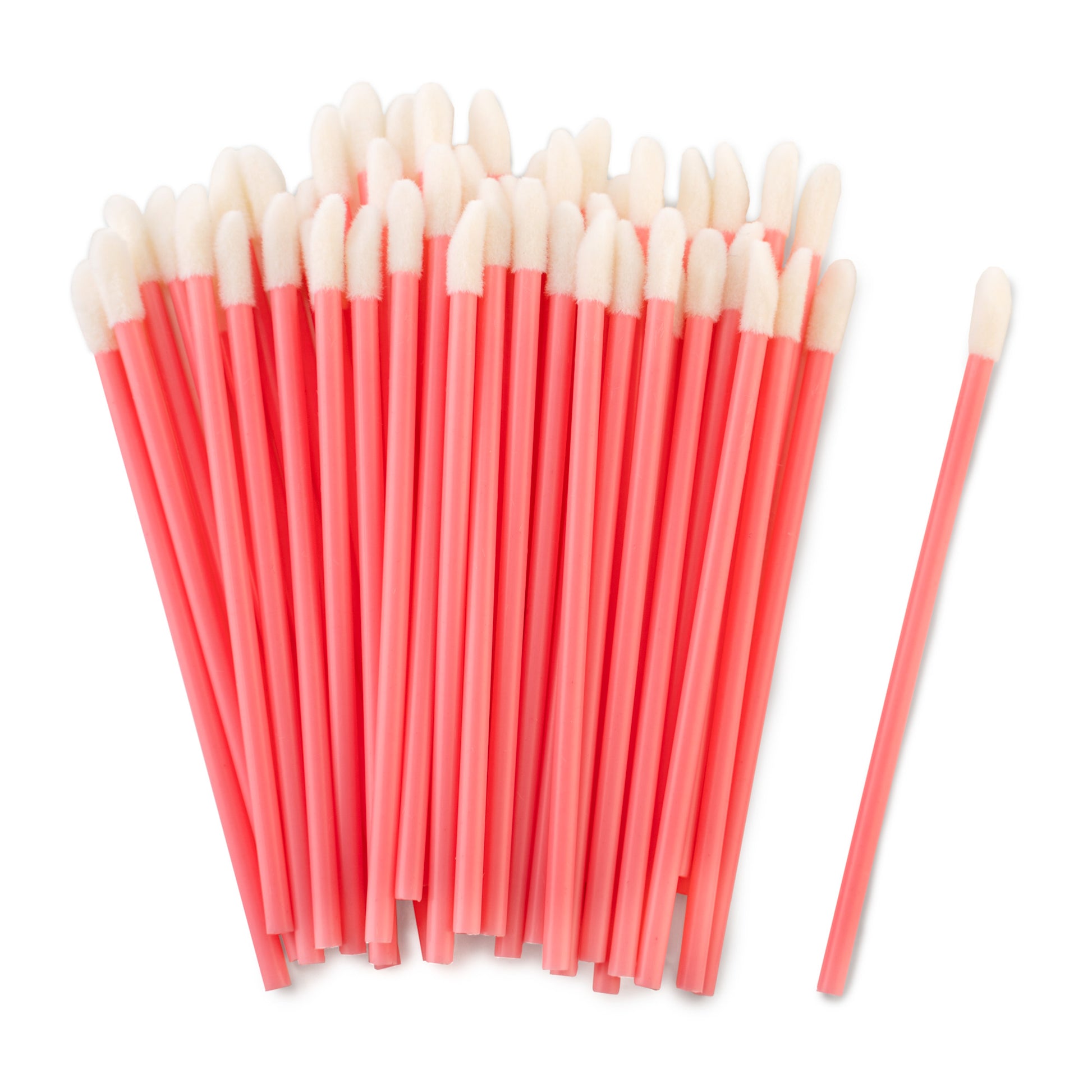 Pink lip wands lint free applicators for lashes or brows